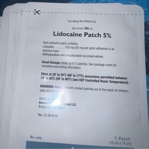 Lidocaine Patch 5% Single Patch -30 total out of box Exp. 07/2026